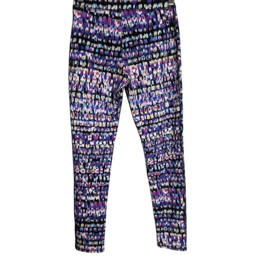 L.L. Bean Girls Multicolor Athletic Leggings Size 10 Pull On Full Length